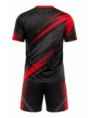 Red & Black Disc Golf Uniform – Team Jersey & Shorts, Wholesale Bulk, Low MOQ