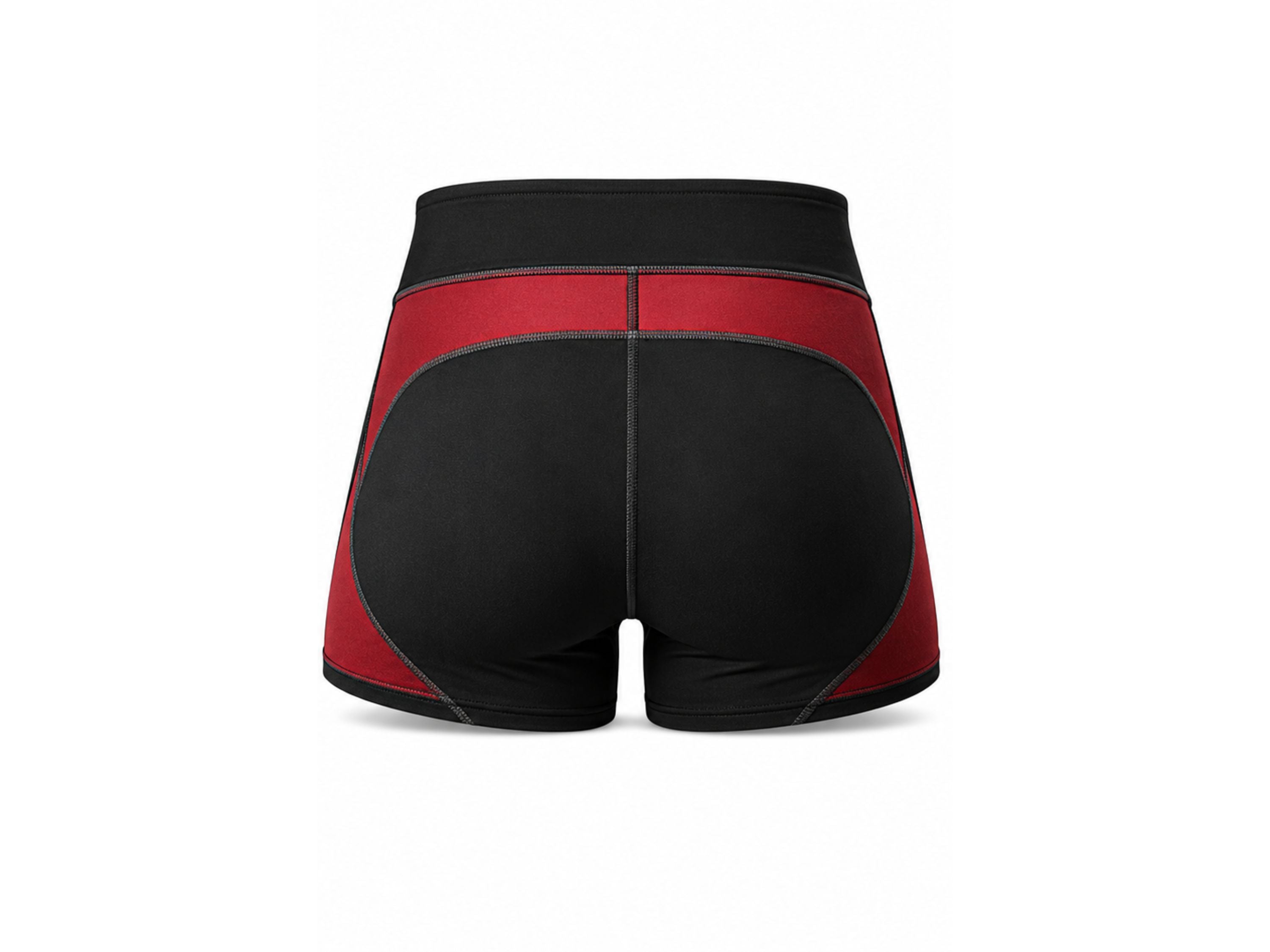 Black and Red Premium Powerlifting Shorts for Men – High-Performance Gym Wear, Wholesale Bulk, Low MOQ, Custom Sports Apparel