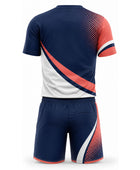Custom Pickleball Jersey and Shorts Set | Wholesale Pickleball Team Uniform | Navy White Coral | Apparels Bridge