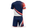 Custom Pickleball Jersey and Shorts Set | Wholesale Pickleball Team Uniform | Navy White Coral | Apparels Bridge