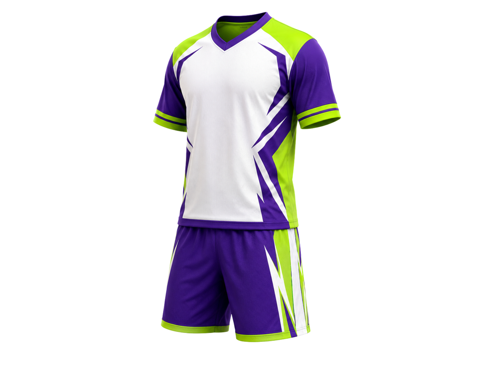 Custom Lacrosse Uniform – Purple & Green Team Set, Wholesale Bulk, Low MOQ, Performance Sportswear front design preview