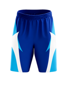 Blue & White ESports Shorts – Team Gaming Performance Wear, Wholesale Bulk, Low MOQ