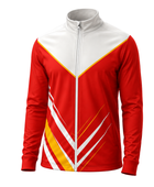 Red & White Sports Jacket – Team Athletic Jacket, Wholesale Bulk, Low MOQ