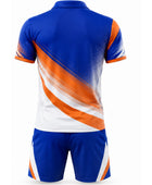 Blue & Orange Training Uniform – Bulk Performance Sportswear, Low MOQ, Wholesale Team Uniform