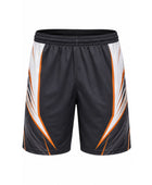 Black & orange Archery Shorts – Bulk Team Shorts, Low MOQ, Wholesale Performance Sportswear