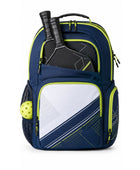 Custom Pickleball Backpack | Wholesale Pickleball Team Bag | Navy Lime Green White | Apparels Bridge