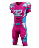 Custom Pink, Light Blue American Football Uniform | Wholesale Team Jersey and Pants