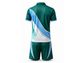 Custom Tennis Uniform – Green, Blue & White Polo & Shorts Set, Wholesale Bulk, Low MOQ, Team Uniform