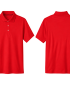 School Uniform Polo Shirt Red Short Sleeve B2B Schoolwear Manufacturer