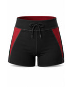 Black and Red Premium Powerlifting Shorts for Men – High-Performance Gym Wear, Wholesale Bulk, Low MOQ, Custom Sports Apparel