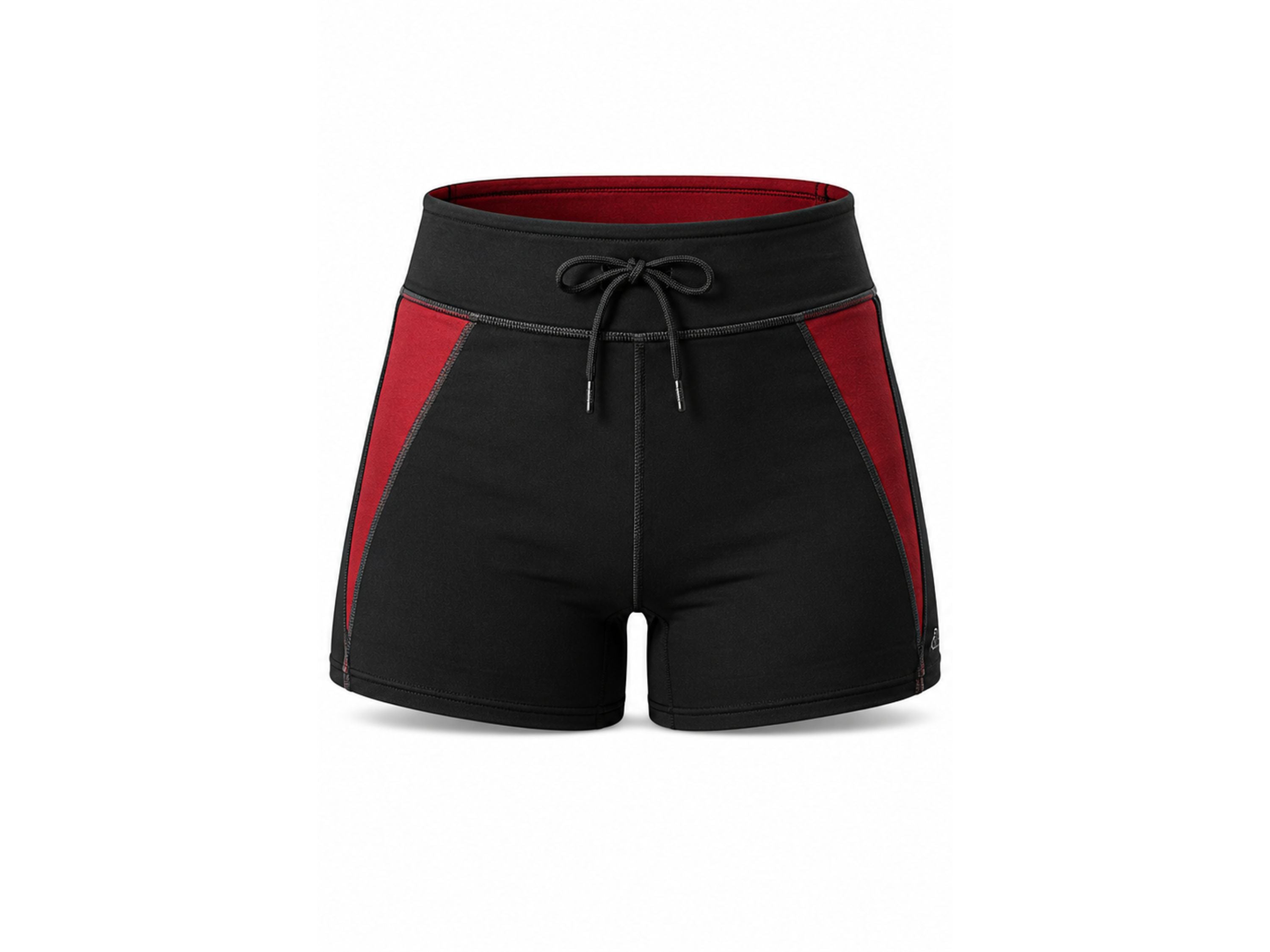 Black and Red Premium Powerlifting Shorts for Men – High-Performance Gym Wear, Wholesale Bulk, Low MOQ, Custom Sports Apparel