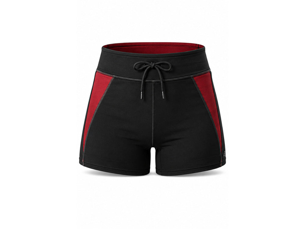 Black and Red Premium Powerlifting Shorts for Men High Performance Gym Wear Low MOQ Custom Sports Apparel front design preview
