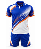 Blue & Orange Training Uniform – Bulk Performance Sportswear, Low MOQ, Wholesale Team Uniform