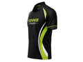Custom Black Tennis Coach Polo – Lime Staff Team Shirt for Wholesale