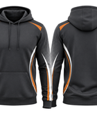 Custom Cornhole Hoodie – Charcoal Orange Team Hoodie for Wholesale Buyers