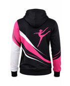 Custom Dance Hoodie | Wholesale Dance Team Sweatshirt | Black Pink White | Apparels Bridge