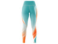 Custom Dance Team Leggings | Wholesale Dance Studio Performance Tights | Teal Orange White | Apparels Bridge