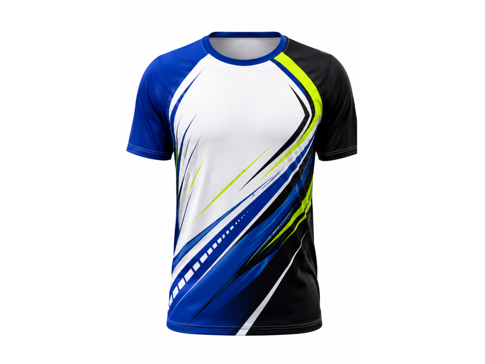 Custom Badminton Jersey White/Blue  Wholesale Low MOQ Bulk Sportswear front design preview