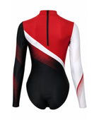 Custom Dance Leotard | Wholesale Dance Studio Performance Leotard | Black Red White | Apparels Bridge
