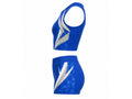 Custom Blue Cheer Practice Wear Set – Crop Top & Shorts for Wholesale Teams