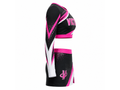 Custom Black Pink Competition Cheer Uniform – Crop Top & Skirt Set for Teams