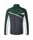 Custom Golf Rain Jacket | Wholesale Golf Club Windbreaker Jacket | Forest Green Charcoal White | Apparels Bridge