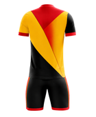 Custom Handball Uniform – Red, Yellow & Black Team Set, Wholesale, Low MOQ, Bulk Sportswear