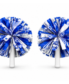 Custom Blue White Cheer Poms – Wholesale Cheerleading Pom Poms for Teams