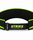 Custom Black Lime Softball Visor Cap – Wholesale Team Headwear for Clubs