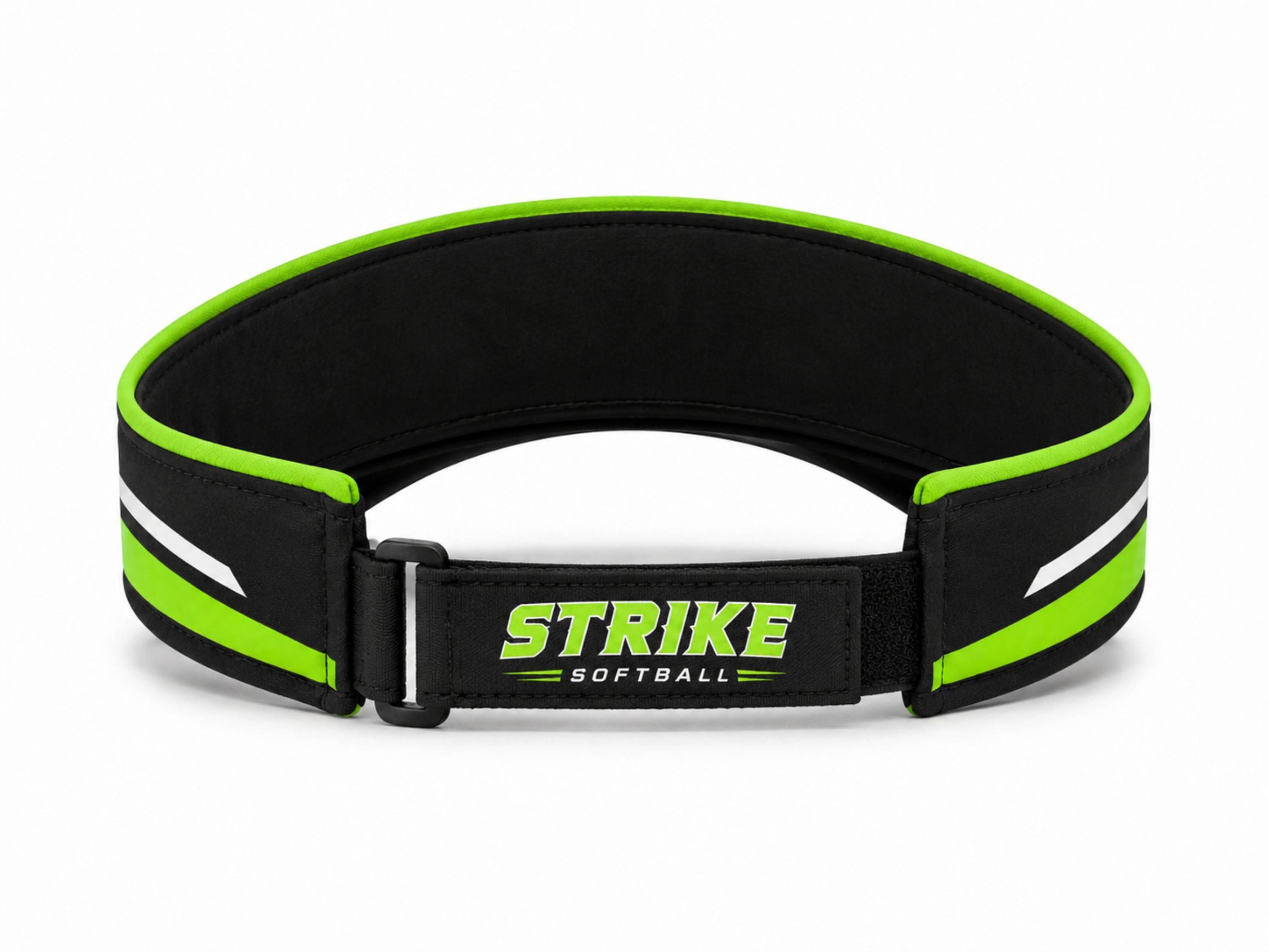 Custom Black Lime Softball Visor Cap – Wholesale Team Headwear for Clubs