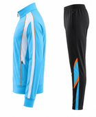 Custom Training and Lifestyle Tracksuit | Wholesale Jogging Suit Set | Sky Blue White Black | Apparels Bridge