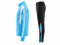 Custom Training and Lifestyle Tracksuit | Wholesale Jogging Suit Set | Sky Blue White Black | Apparels Bridge