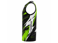 Custom Sleeveless Teqball Jersey – Black Neon Green Teamwear for Wholesale Buyers