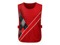 Custom Golf Caddie Bib | Wholesale Golf Tournament Caddie Vest | Red Black White | Apparels Bridge