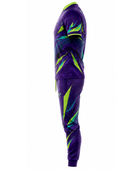 Custom Esports Team Uniform | Wholesale Gaming Jersey and Pants Set | Purple Teal Green Yellow | Apparels Bridge