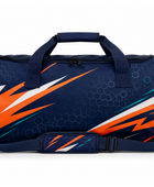 Custom Handball Team Duffle Bag – Navy Orange Sports Bag for Wholesale Buyers