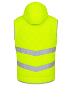 Kensington Hooded Gilet B2B Low MOQ Reflective Showerproof Gilet Yellow Workwear