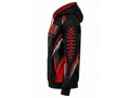 Custom Black Red Softball Hoodie – Wholesale Team Pullover Hoodie for Clubs