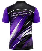 Custom Bowling Jersey – Purple & black Team Shirt, Wholesale, Low MOQ, Bulk Sportswear