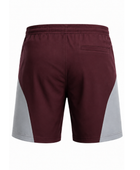 Custom Bowling Shorts – Maroon & Gray, Wholesale, Low MOQ, Bulk Sportswear