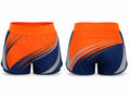 Orange & Navy Training Shorts – Wholesale Performance Lifestyle Shorts, Low MOQ Bulk Activewear