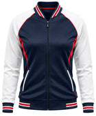 Custom Navy Softball Dugout Jacket – Wholesale Team Warm-Up Jacket for Clubs