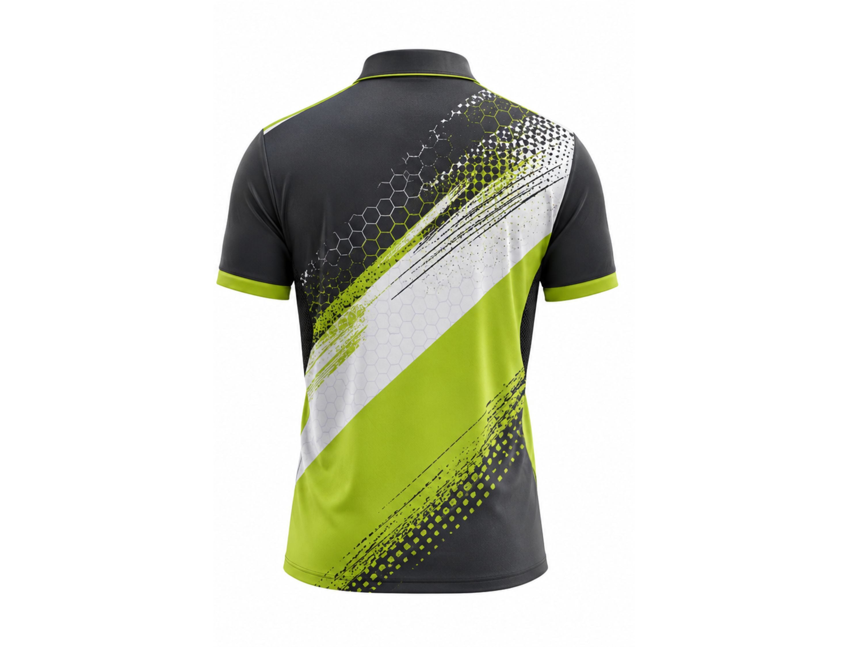 Green, White & Lime Padel Jersey – Team Performance Sportswear, Wholesale Bulk, Low MOQ