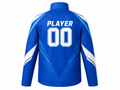 Custom Blue Soccer Jacket | Wholesale Team Warmup Jacket for Clubs Schools and Bulk Orders