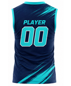 Custom Navy Flag Football Practice Jersey – Sleeveless Sublimated Team Jersey