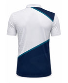 Custom Golf Polo Shirt | Wholesale Golf Club Polo | White Navy | Apparels Bridge