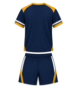 Custom Navy & Yellow Dart Uniform Team Set Wholesale, Low MOQ, Personalized Name & Number