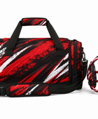 Custom Wrestling Team Bag and Headgear Bag Set | Wholesale Wrestling Gear Bundle | Red Black White | Apparels Bridge