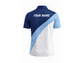 Custom Corporate Golf Polo Shirt | Wholesale Company Golf Uniform | Navy Light Blue White | Apparels Bridge