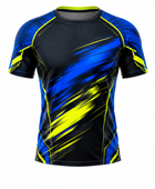 Custom Blue & Yellow Combat Jersey – Team Uniform Wholesale, Low MOQ, Personalized Name & Number